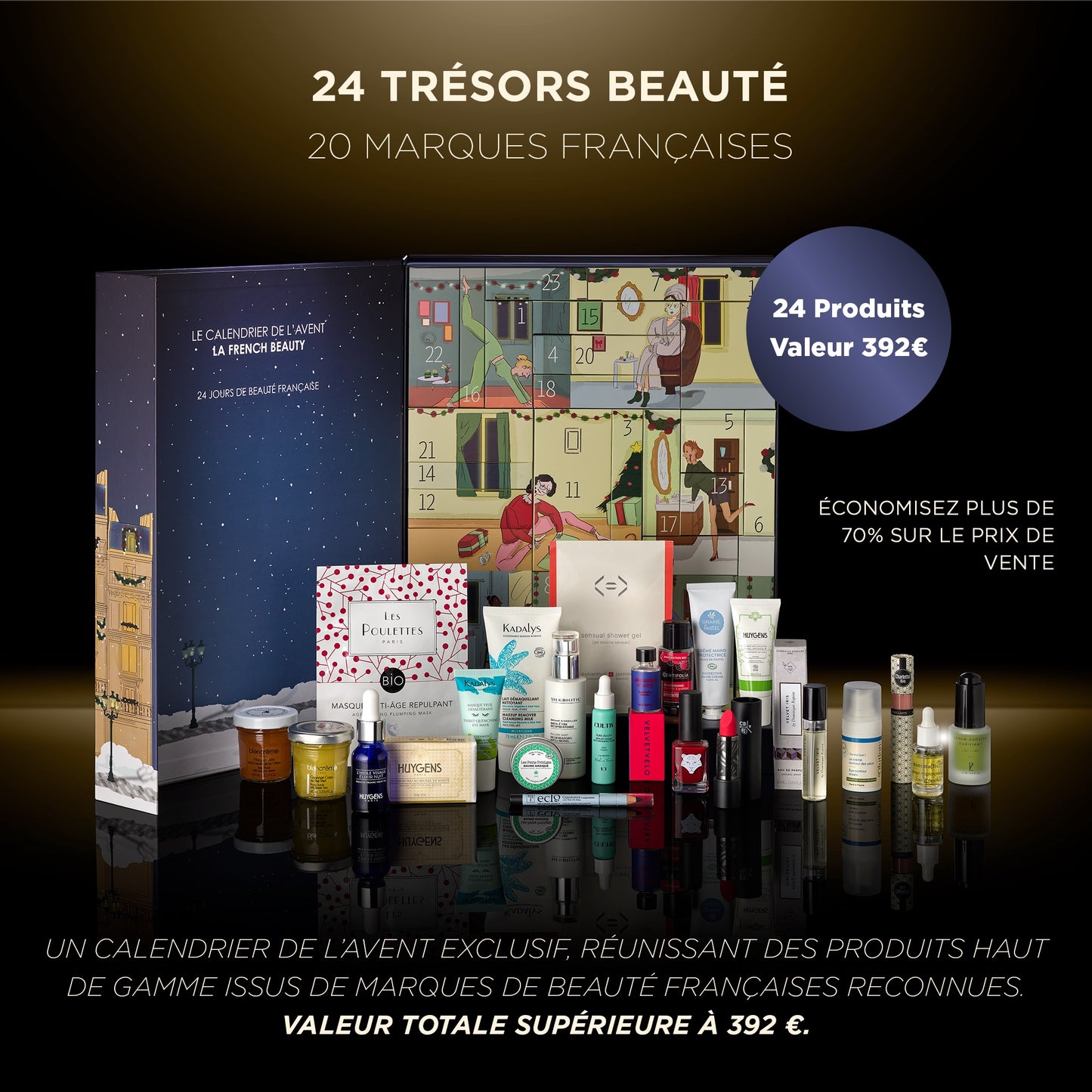 Calendrier de l’Avent Beauté La French Beauty – 24 produits clean & français
